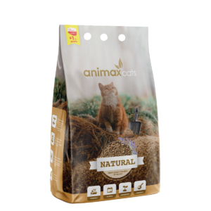 Animax Cats Kruszon zbrylający  lawenda ze słomy, 8 litrów, 3,5kg. Mega pochłaniacz zapachów !!!