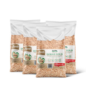 Doran Gold DREWNIANY PELLET 6mm DLA KOTA KRÓLIKA ŚWINKI PAKIET 60kg JASNY ODPYLONY 4x15kg ( 60kg) , 2 kartony, wysyłka w cenie.